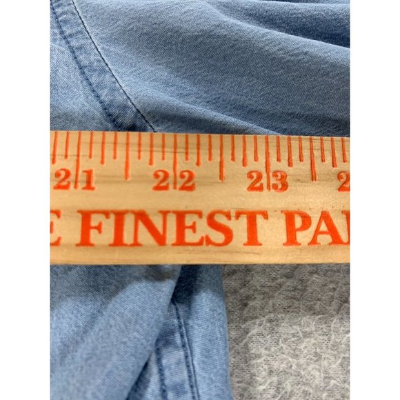 Brunswick Garments Slim Fit Long Sleeve Button Down Shirt (Men's XXL) Blue - Picture 7 of 12